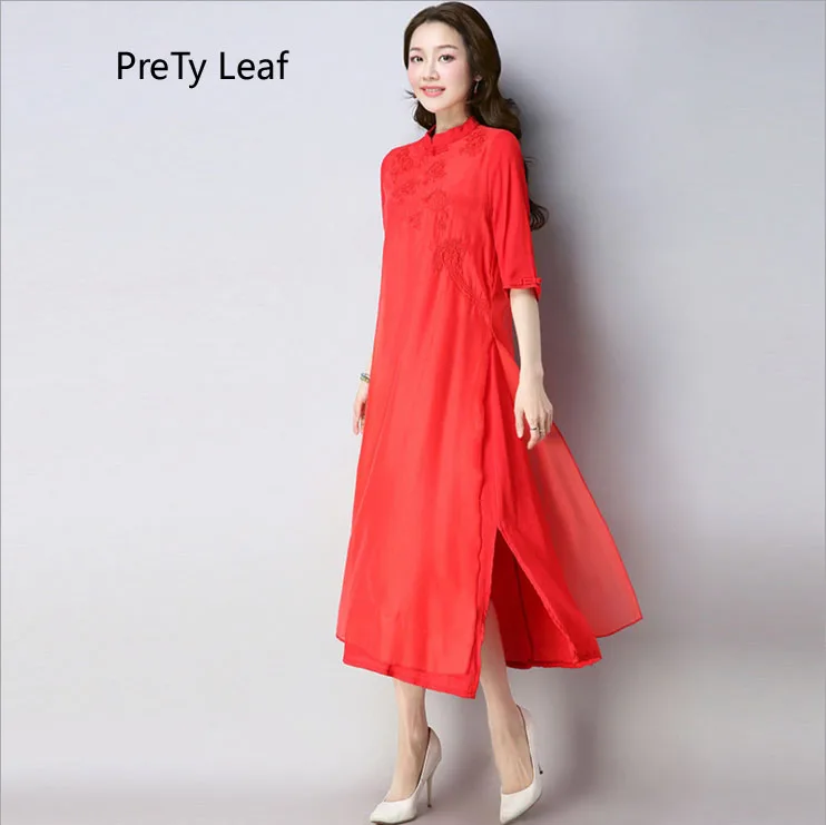 2018 Летние Вышитые поддельные два платья|Женские платья| |
