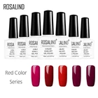 ROSALIND гель 1S красный цвет серия 10 мл полимерный дизайн ногтей гель лак для ногтей здоровый модный макияж гель лак