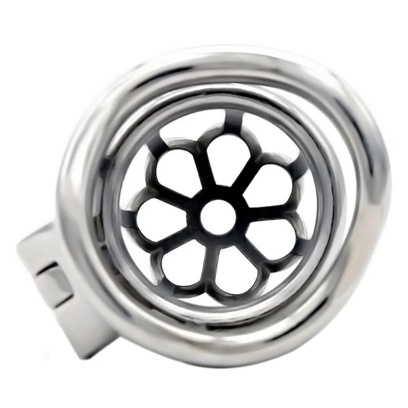 Мужская клетка целомудрия из нержавеющей стали с цветком сливы анти отряд замок