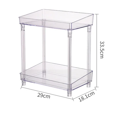 Storage Shelf White MSJO Организатор Ванная комната полки для хранения Desktop Кухня прозрачный акриловый полки стойки макияж Ванная комната Организации - Цвет: Storage Shelf White