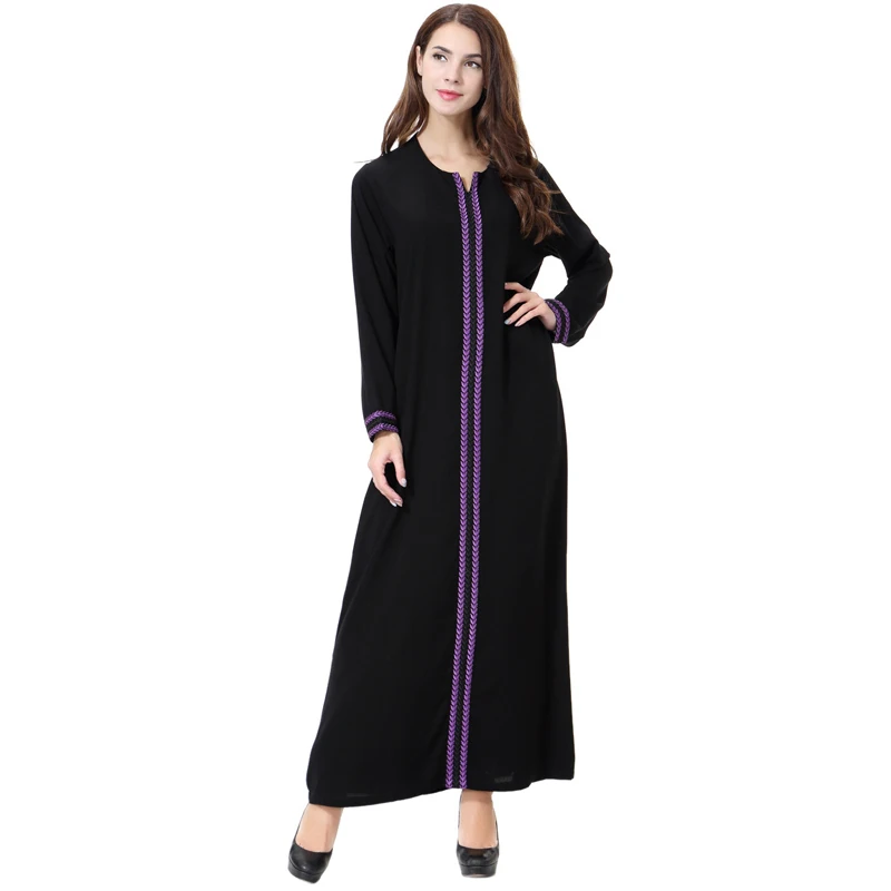 Vestidos Jubah Long Linen Turki Indonesia Kaftan Abaya Dubai Muslim Maxi Hijab Gaun Abaya untuk Wanita Turki Pakaian