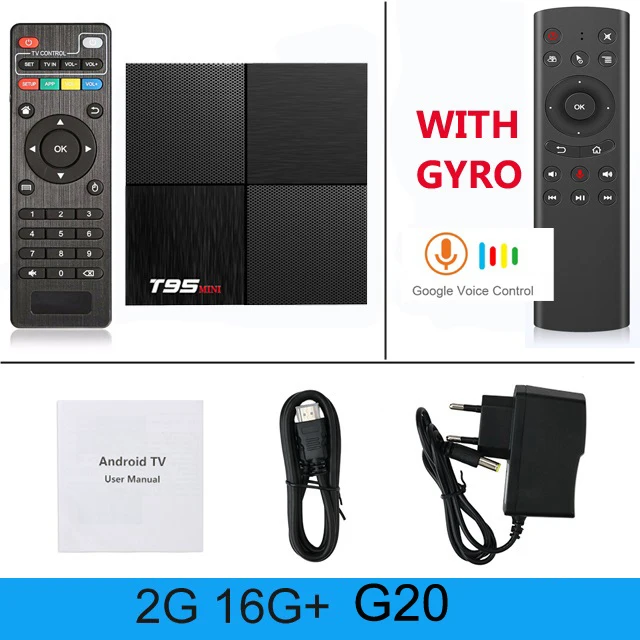 Wechip 6K T95 Мини Android 9,0 Смарт ТВ приставка Allwinner H6 Поддержка 2,4 ГГц WiFi 2 Гб 16 Гб четырехъядерный телеприставка PK TX6 медиаплеер - Цвет: 2G16G add G20