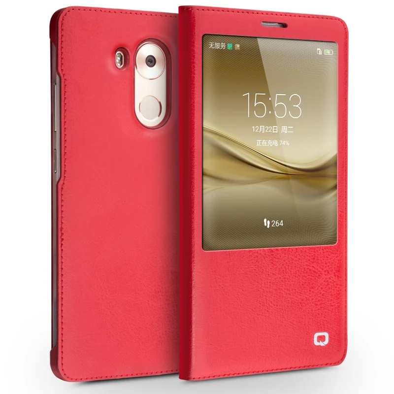 Чехол QIALINO для Huawei Ascend Mate 8 роскошный чехол из натуральной кожи Mate8 откидной смарт