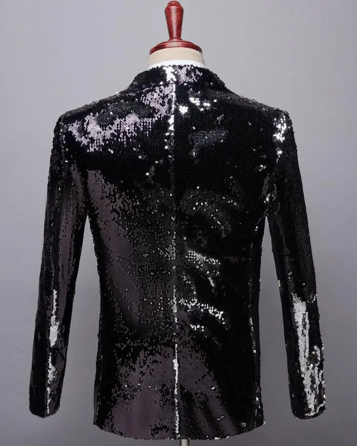 

Chorus Sequin blazer men groom suit set pants mens wedding suits costume singer star style dance stage clothing formal dress