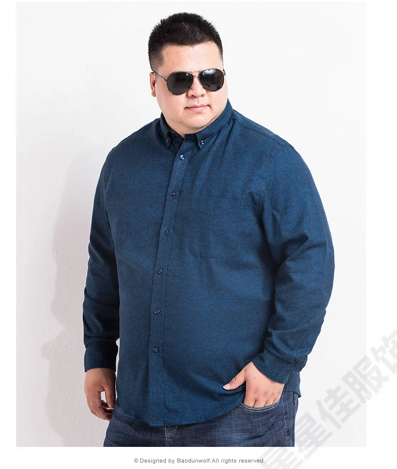 8XL 6XL 5XL 4XL новая хлопковая оксфордская рубашка мужская повседневная рубашка брендовая мужская Одежда Классический воротник Мандарин Camisas Masculina
