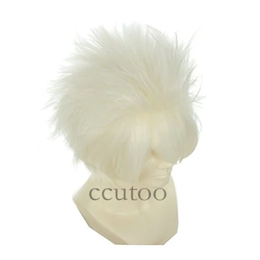 Ccutoo 1" короткие черные белые красные коричневые синие короткие лохматые слоистый Пушистый Синтетические волосы косплей парики Наруто Саске