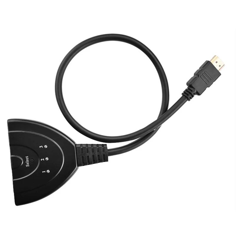 Высокое качество 3 Порты и разъёмы 1080P 3D совместимому с HDMI переключатель Splitter