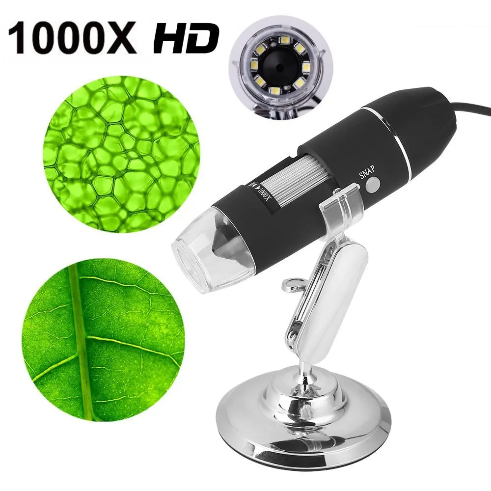 USB микроскоп 500 800 1000X мини камера Ручной цифровой эндоскоп портативный для Mac Window