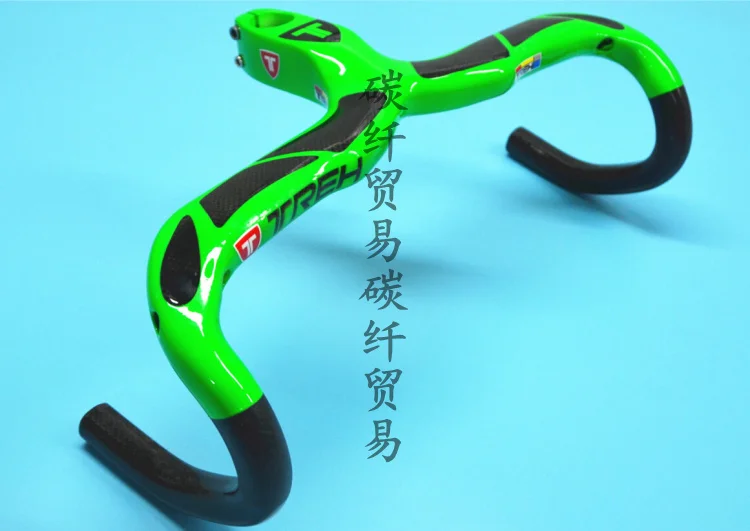 Тре полный углеродного волокна дорожный велосипед Бент Руль/полный углерода