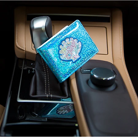 Blue Bentoy Laser PU ID держатель для кредитных карт для женщин водительская Лицензионная Обложка кошелек Модный чехол для визиток туристическая принадлежность - Цвет: Blue