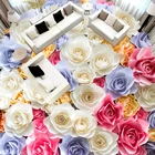 3D обои, романтичные розовые цветы, напольная плитка, настенная, для гостиной, Нескользящие, водонепроницаемые, утолщенные самоклеящиеся обои для пола