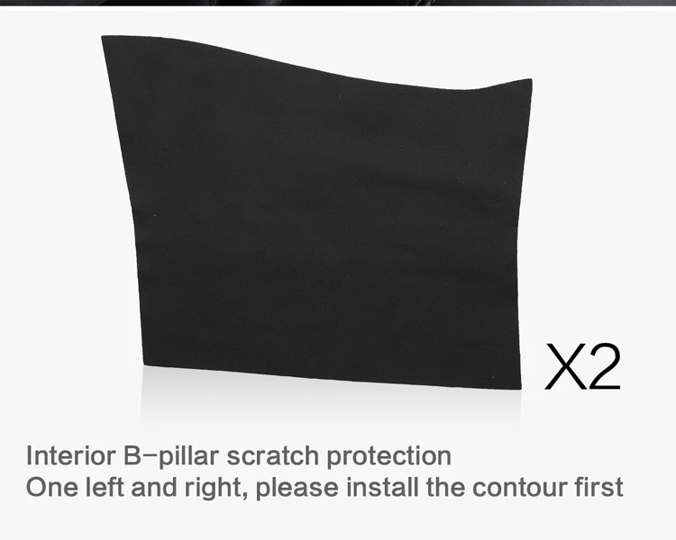 LUCKEASY for Tesla Model 3- Invisible Car door Anti Kick Pad Protection Side Edge Film Protector Stickers