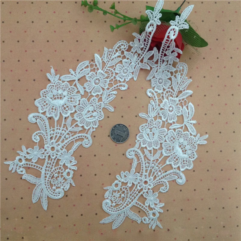 10 шт. высокое качество вышивка полиэстеровое кружево для поделок Ткань Venise