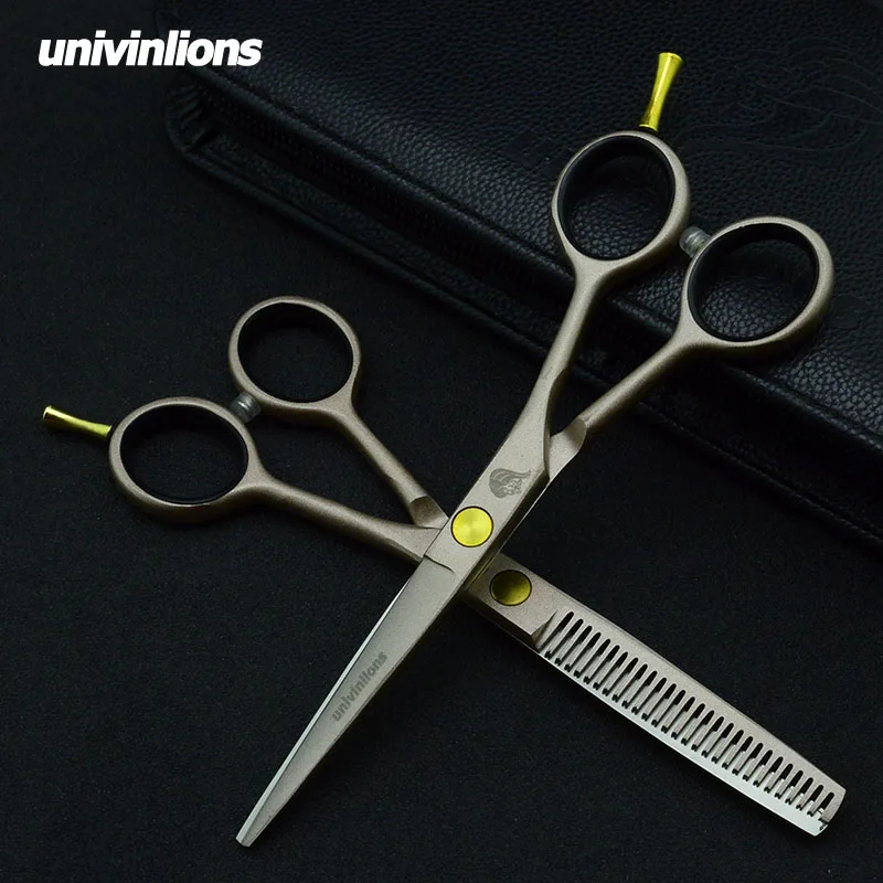 5 5/6 &quotзолотые ножницы univinlions для волос японская Парикмахерская Ножницы