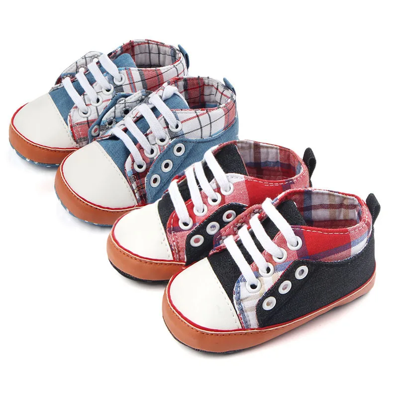 Новые Классические спортивные кроссовки из парусины для новорожденных
