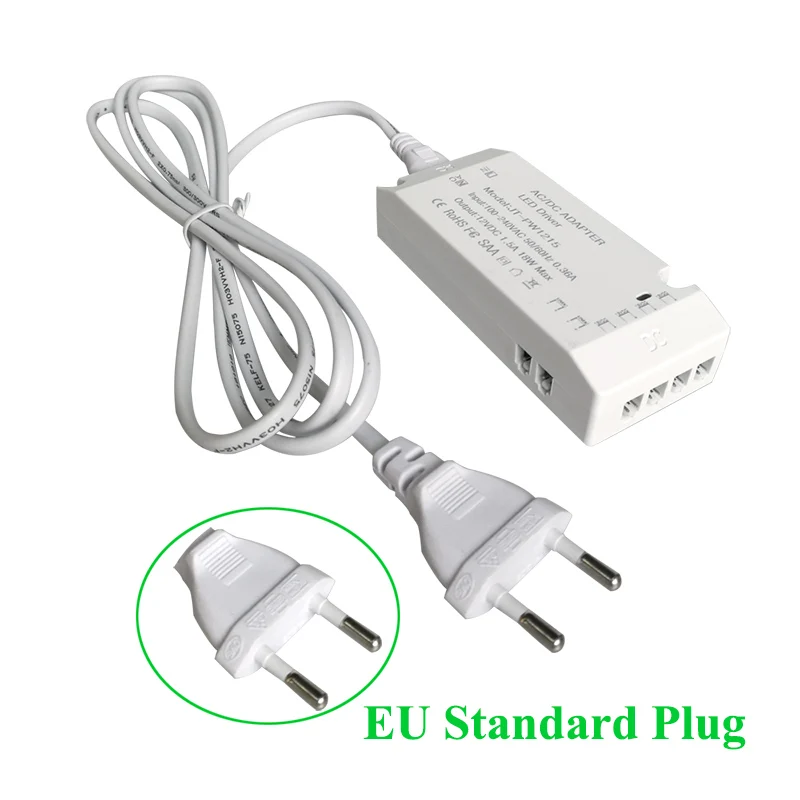 EU Standard Plug Go Ocean Светодиодный светильник под шкафом 12V Шкаф для шкафа Круглый шкаф Шкаф для кухни Кухонный светильник для потолочного светильника - Цвет: EU Standard Plug