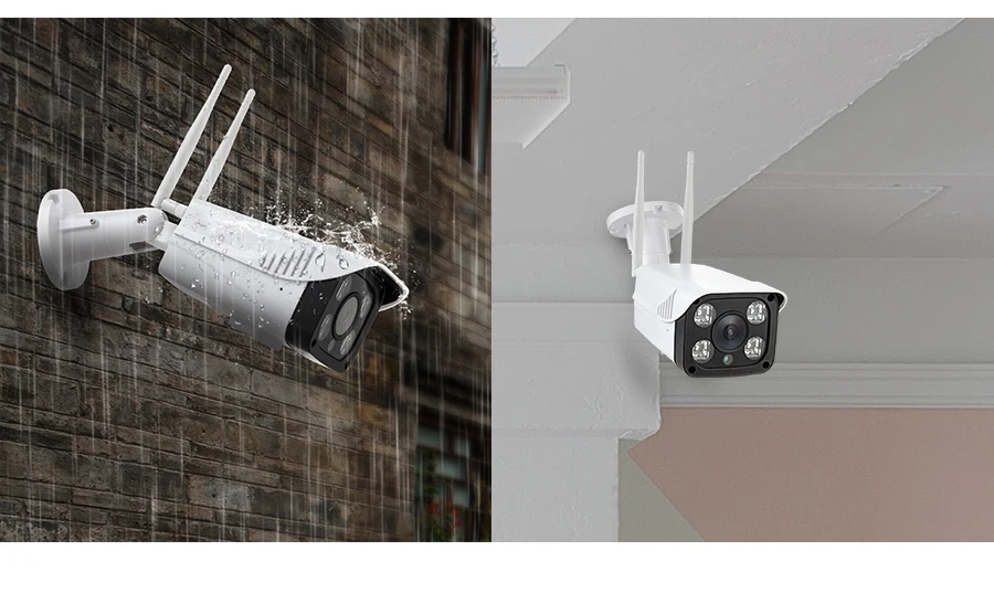 KERUI 1080P HD Водонепроницаемая WiFi ip-камера для наружного наблюдения, камера для безопасности, ночное видение, ICloud хранение, CCTV для домашней сигнализации