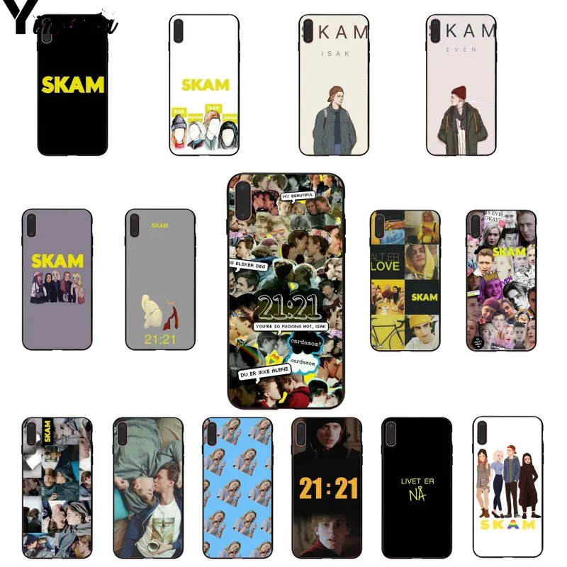 Yinuoda норвежский ТВ Skam мягкий резиновый черный чехол для телефона Apple iPhone 8 7 6 6S Plus X