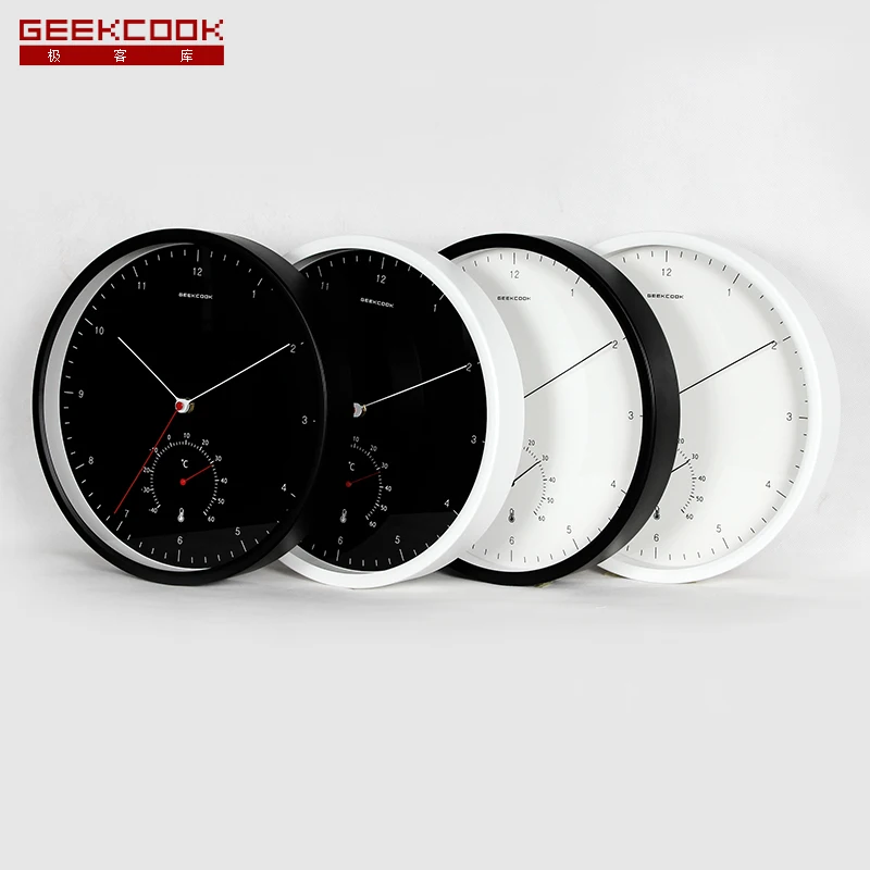 Новые креативные металлические дизайнерские настенные часы простые весы
