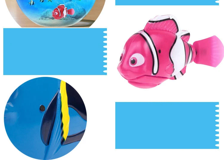 Flash swim ming электронные игрушки для купания для домашних животных, для детей, для ванной, с питанием от аккумулятора, для плавания, роботизированные для украшения аквариума