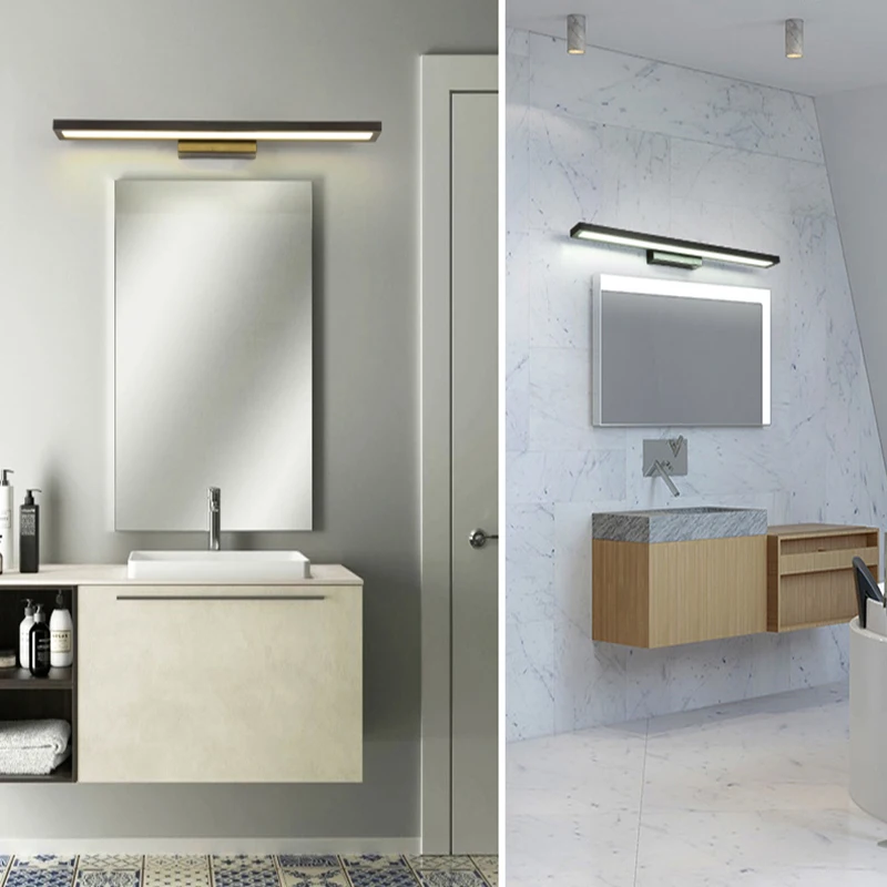 Светодиодный зеркальный светильник ручная стирка ванная комната стол простой