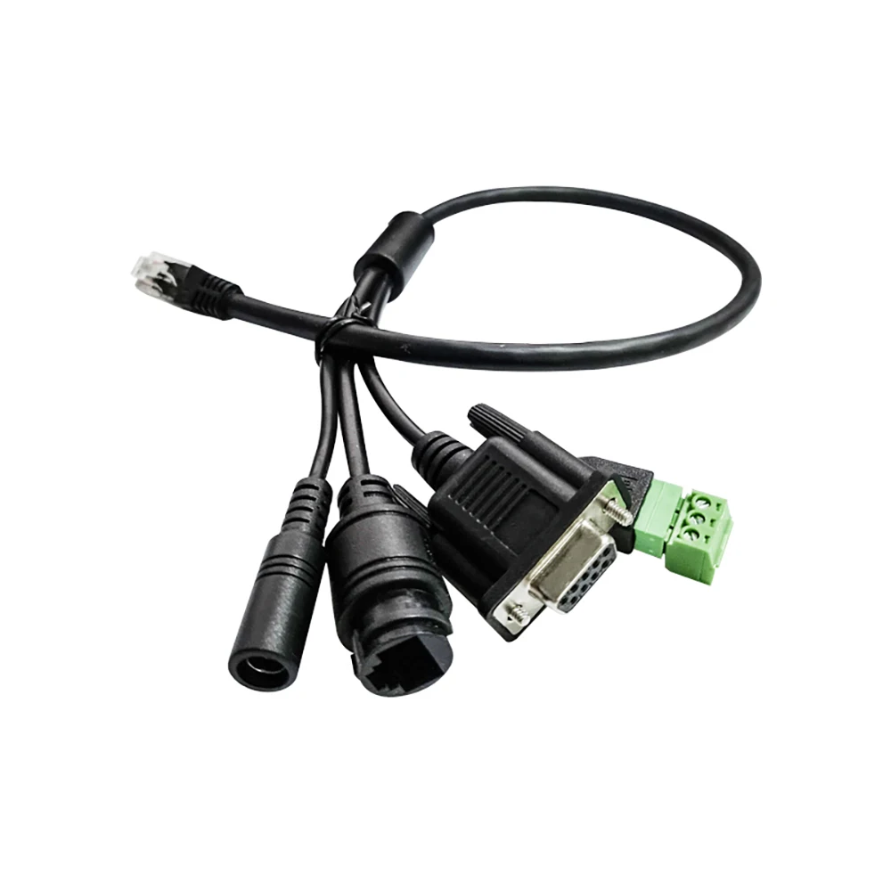

Conversion Cable for Elfin-EE10 & EE11with Crystal Head, DB9 Female Header, 3PIN RS485, DC Adapter Interface Q240