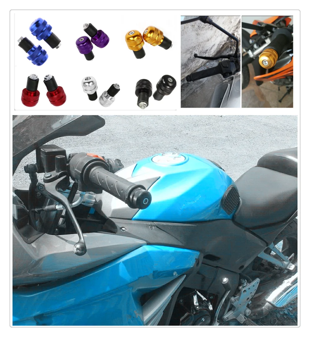 Мотоцикл с ЧПУ Руль конец стержня ползунок баланса ручка для SUZUKI GSXR600 GSXR750 B KING