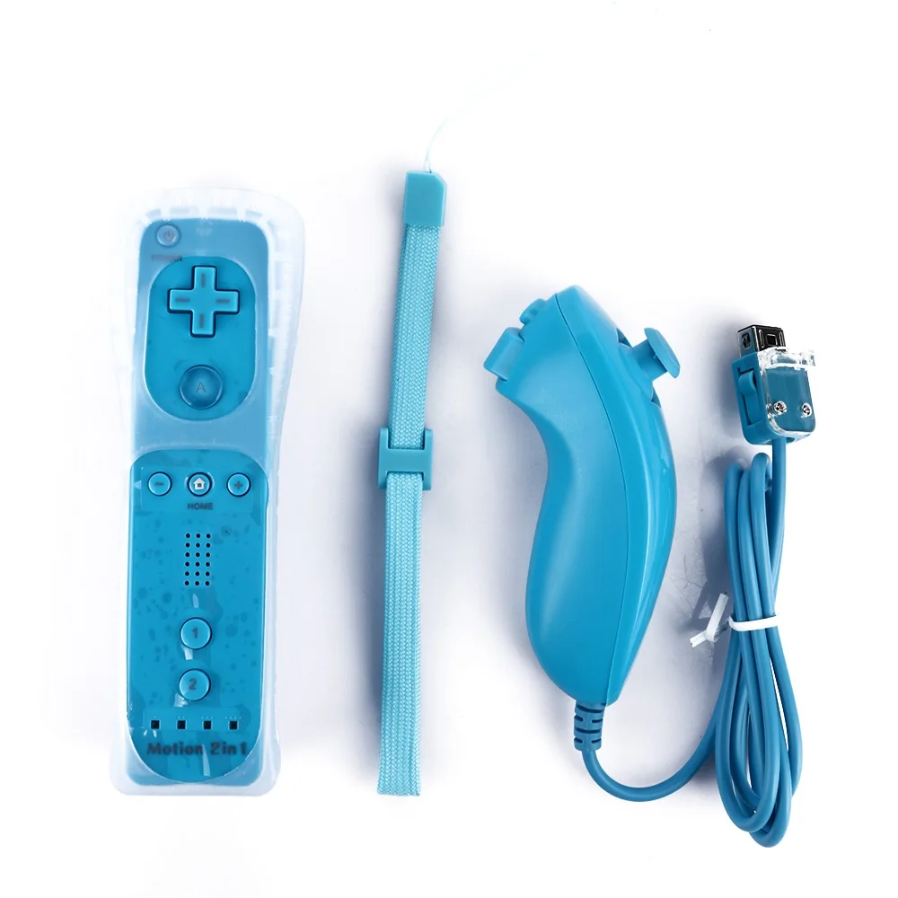 2 в 1 беспроводной пульт дистанционного управления геймпадом для wii и wii U Встроенный Motion Plus kingd Nunchuck контроллер джойстика