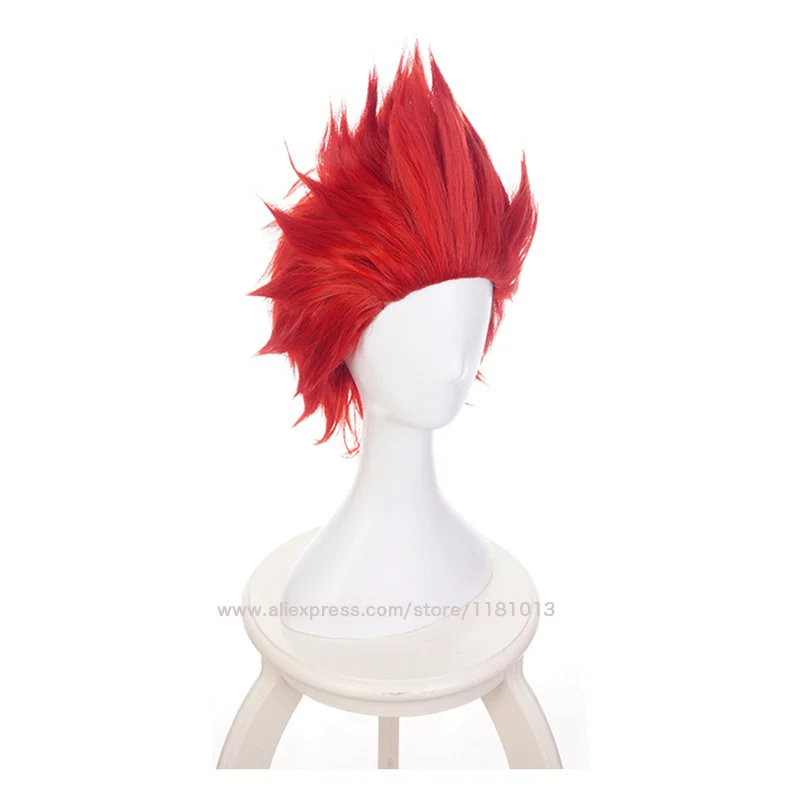 Boku no Hiro Akademia Eijirou Kirishima Eijiro короткий парик My Hero academic красный для косплея + шапочка