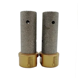 SHDIATOOL 2 шт. диаметр 20 мм M14 нить вакумная Пайка для алмазного пальцевидное долото держатели для сверл мраморная столешница фрезерный долото для сверл бит