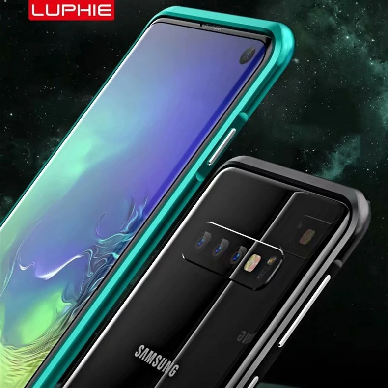 Роскошный Ультратонкий алюминиевый чехол-бампер Luphie для Samsung Galaxy S10 &amp S10e + Plus 2