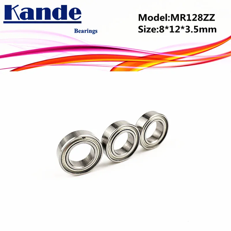 Kande подшипники 10 шт. ABEC-5 MR128ZZ 8x12x3 5 + ABEC-5MR84ZZ миниатюрный шарикоподшипник |