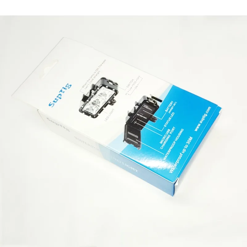 Подводный Водонепроницаемый экшн камеры Go Pro для дайвинга светодиодная вспышка