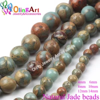 olingart 4 6 8 10mm round bead natural stone beads spacer loose bead for diy bracelet jewelry making findings accessories 2019