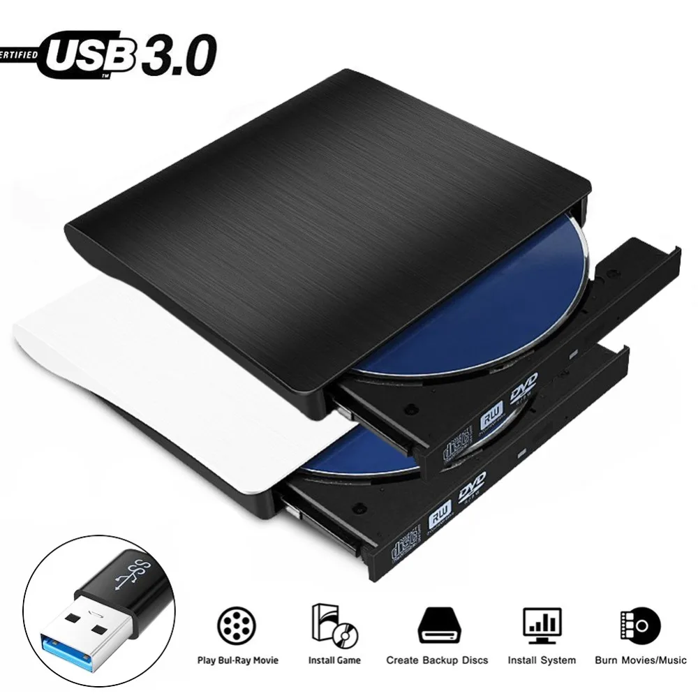 USB 3 0 внешний DVD CD Привод горелка тонкий портативный драйвер для CHUWI ZEUSLAP T bao Teclast