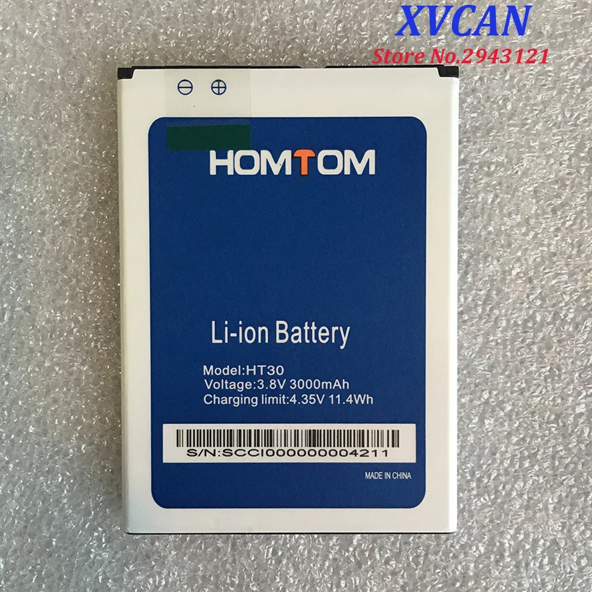100% оригинальный новый аккумулятор HOMTOM HT30 большой емкости 3000 мАч запасные батареи