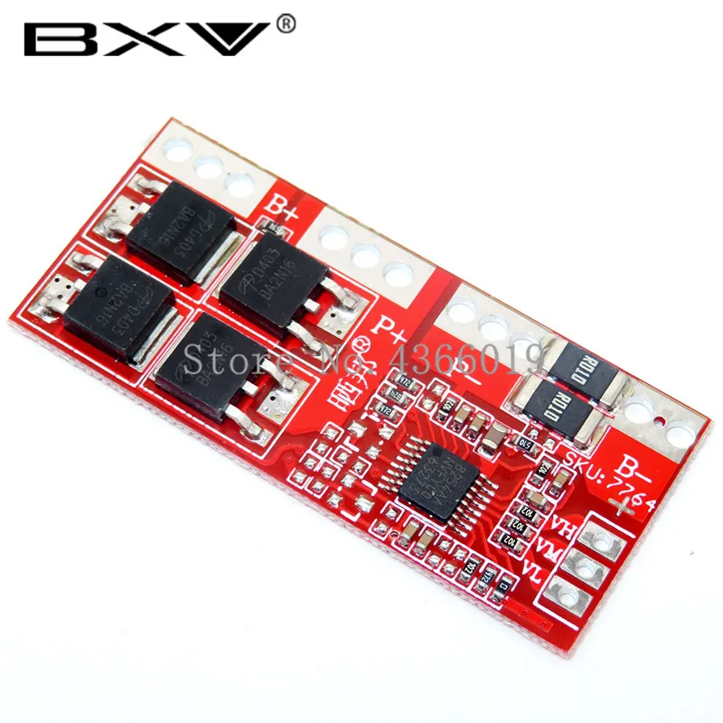 Защитная плата для литий ионных аккумуляторов 18650 1 шт. 3S 30A Max 12 6 В PCB BMS модуль