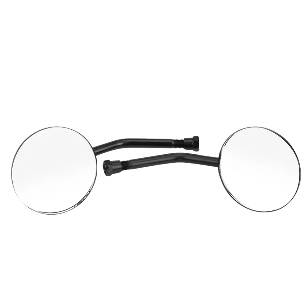 Распродажа 2 шт. Черное круглое зеркало заднего вида для мотоцикла M10 запасные