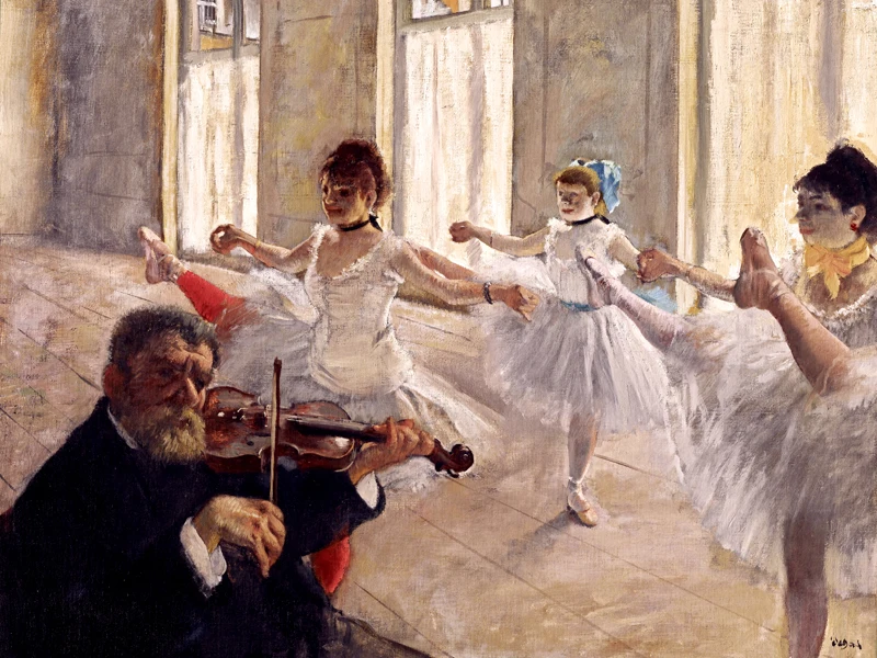 

Canvas paintings frameless paintings masterpiece reproduction Edgar Degas The Rehearsal, 1878-79