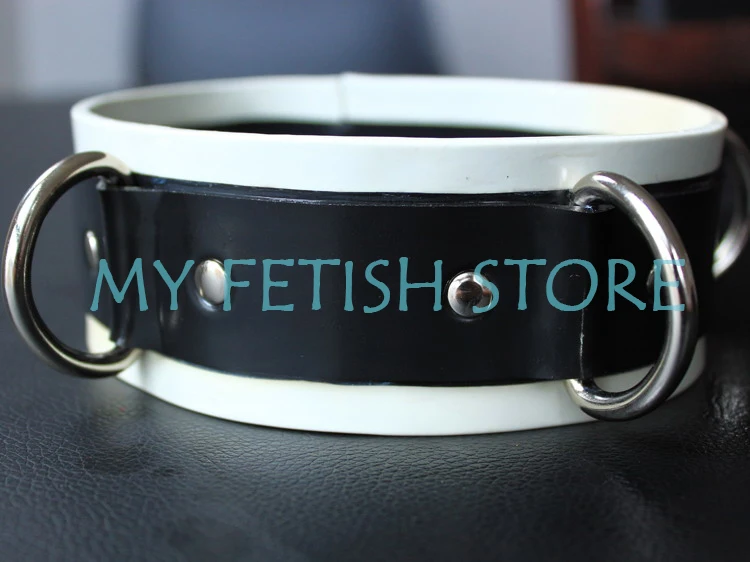 

(DM209)100% natural latex Pure handmade rubber collar neck wear