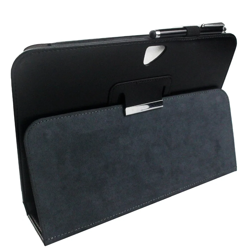 pu leather cover for google nexus 10 inch tablet slim folio flip smart stand cover case with sleepwake up two free gifts free global shipping