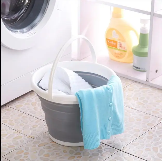 Многофункциональное складное ведро портативная складная силиконовая раковина