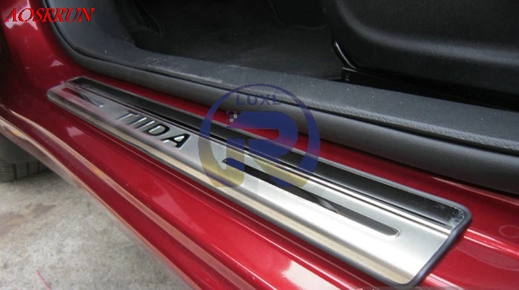 Накладка на дверной порог из нержавеющей стали для hyundai ELANTRA 2012 2013 автомобильные аксессуары автостайлинг