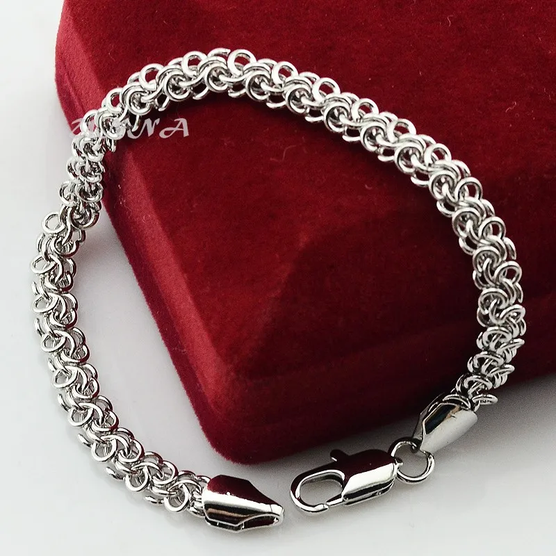 Браслет-цепочка цвета розового желтого и белого золота 18/20/22 см 5 мм | Украшения