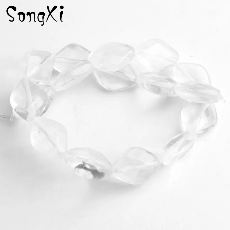 10*13mm 7.5'' Rhombic Turquoises Jades Sandstone DIY Bracelet Necklace Loose Spacer Beads Quartz For Jewelry Making | Украшения и