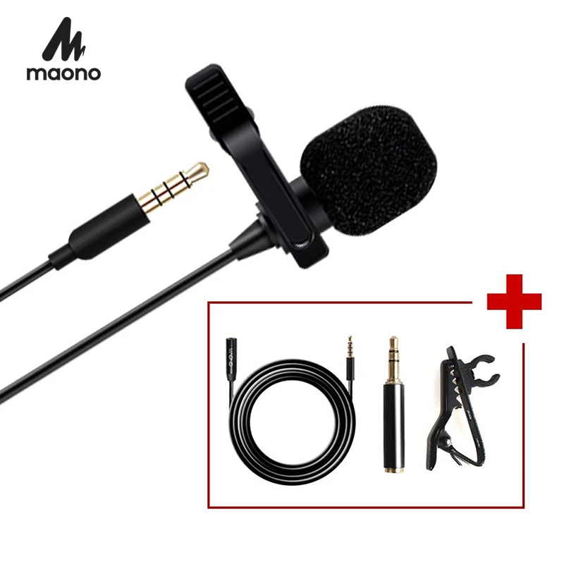 MAONO петличный микрофон 3 5 мм конденсаторный громкой связи Bluetooth гарнитура для