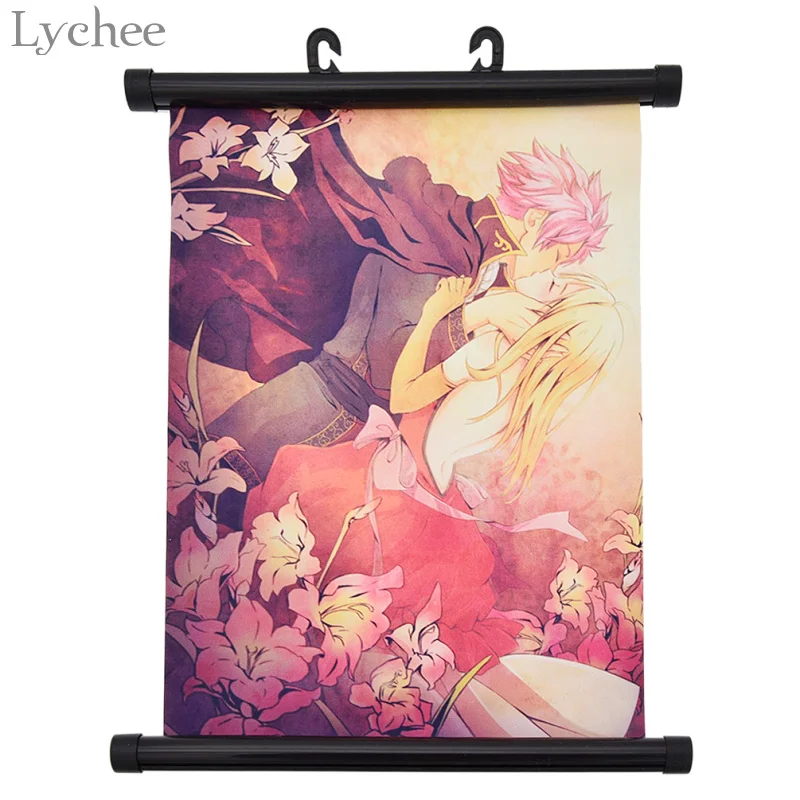 Lychee японский аниме Сказочный хвост поцелуй холст прокрутка картина украшение