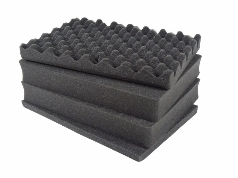 

SQ021 black anti-corrosion plastic tool case with full pre-cut cubes foam