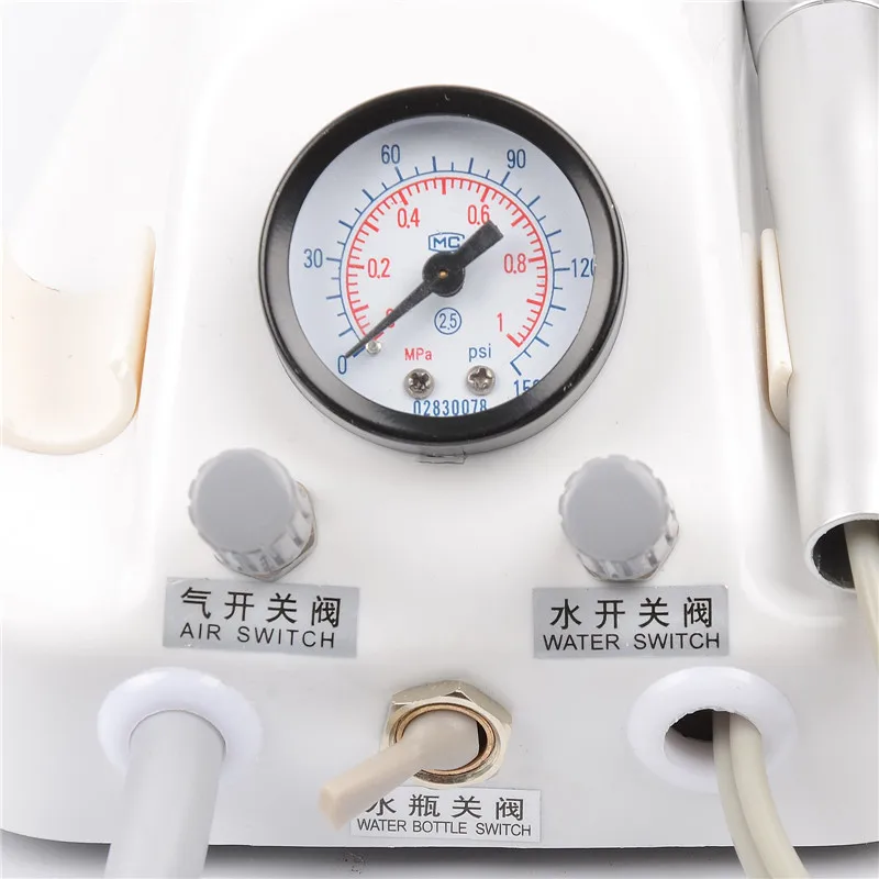 Зубные лаборатории Портативный воздуха турбоагрегата Fit компрессор 2 отверстия |