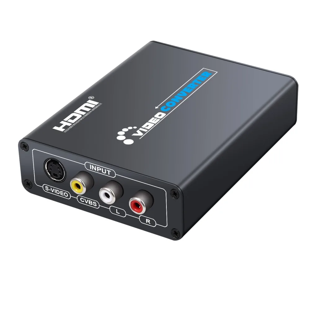 Neoteck 3RCA AV CVBS Композитный S-Video R/L аудио в HDMI адаптер Upscaler 720P 1080P для DVD VCR PS2 AV CVBS S-Video в HDMI